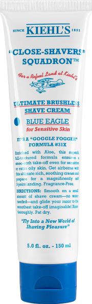 Kiehl's Close Shavers Squadron Blue Eagle  Brushless Shave Cream 150ml