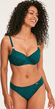 Marseille Underwired Non Padded Gathered Full Cup Bikini Top 