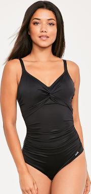 Versailles Underwired Non Padded Twist Front Control Swimsuit 