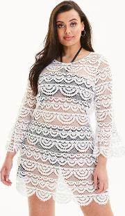 Mykonos Lace Low Back Cover Up 