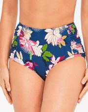 Luana High Waist Tummy Control Floral Bikini Brief 