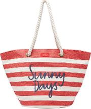 Seaside Stripe Summer Beach Bag 