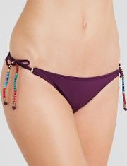 Solid Berry Long Tie Hipster Brief 