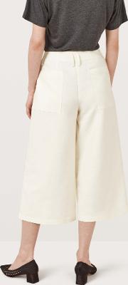 Pascal Ivory Cotton Linen Culottes 