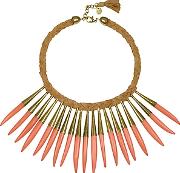 Noli Leather And Metal Necklace