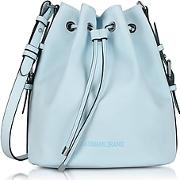  New Light Blue Eco Leather Bucket Bag