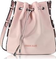  New Light Pink Eco Leather Bucket Bag