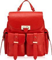 Smooth Berry Letterbox Rucksack