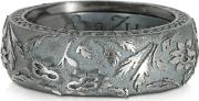 Bassorilievo Silver And Zircon Men's Ring 