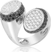 Azhar Rings, Black And White Contrarie' Ring 