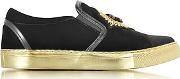 Queen Black Velvet Sneaker