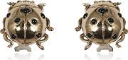 Ladybird Bronze Earrings