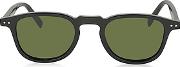  Freddy Cl 41400s 8071e Black Acetate Square Frame Unisex Sunglasses