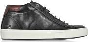 D'acquasparta - Mid Urban Black Leather Men's Sneaker 