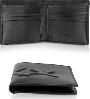  Black Xxx Embossed Leather Billfold Wallet
