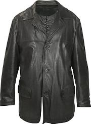  Men's Black Leather Jacket