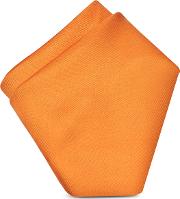 Orange Silk Pocket Square