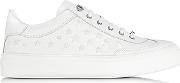  Ace Sport Ultra White Leather Wmixed Stars Low Top Sneakers