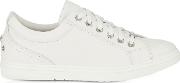 Cash Sly Ultra White Sport Calf Low Top Trainers Wstars