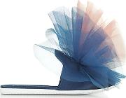  Blue And Pink Tulle Mule