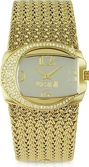  Rich - Golden Weave Bracelet Watch