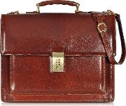  Cristoforo Colombo Collection Leather Briefcase