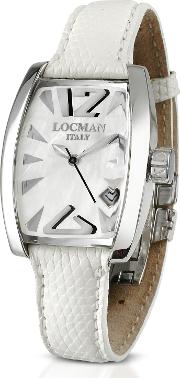 Locman Women's Watches, Panorama White Mother Of Pearl Dial Dress Watch 