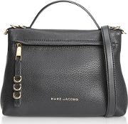 The Two Fold Black Satchel