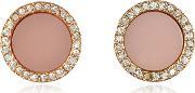 Heritage Rose Gold Stud Earrings Wcrystals