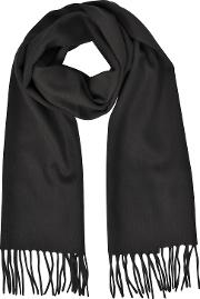  Cashmere And Wool Fringed Long Scarf