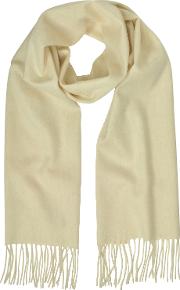  Cashmere And Wool Fringed Long Scarf