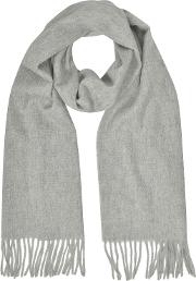  Cashmere And Wool Sand Fringed Long Scarf