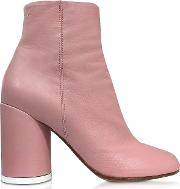 Peony Pink Soft Nappa Leather Boots