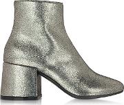  Platinum Leather Ankle Boot