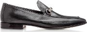  Adelaide Black Kangaroo Leather Loafer Shoes