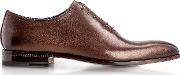  Montreal Brown Antiqued Calfskin Oxford Shoes