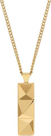  In'n'out Tag Necklace Yellow Gold