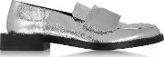 Hardy Dandy Silver Metallic Leather Loafer