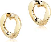 Golden Brass Link Earrings 