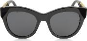 Stella Mccartney Sunglasses, Sc0064s Acetate Cat Eye Women's Sunglasses 