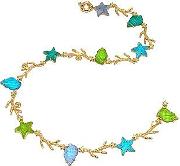  Marina Collection - Blue & Green 18k Gold Necklace