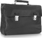 Polo  Double Gusset Nappa Leather Briefcase