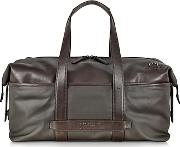  Pininfarina Fabric And Leather Duffle Bag