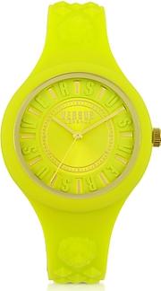  Fire Island Silicon And Gold Tone Stainless Steel Women's Watch
