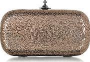 Verona Metallic Pink Medium Clutch