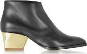  Eastwood Black Leather Ankle Boot