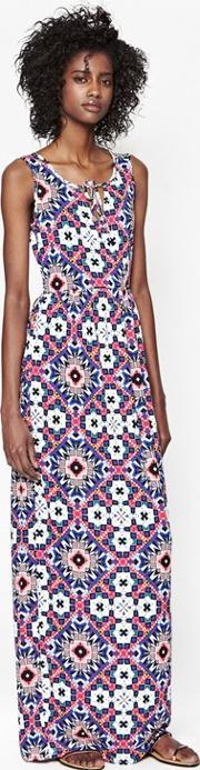 Electric Mosaic Maxi Dress Anemone Multi