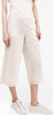 Holiday Lace Gaucho Trousers Summer White