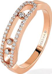 Move Classique Pave Set Diamond Ring In Ring Size L