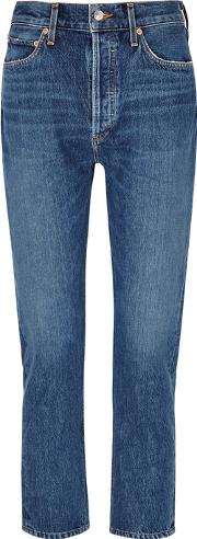 Riley Dark Blue Cropped Jeans